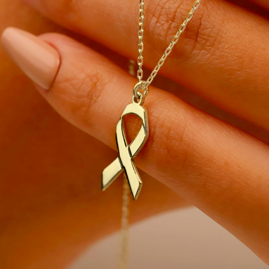 Ribbon Necklace | Steun borstkanker