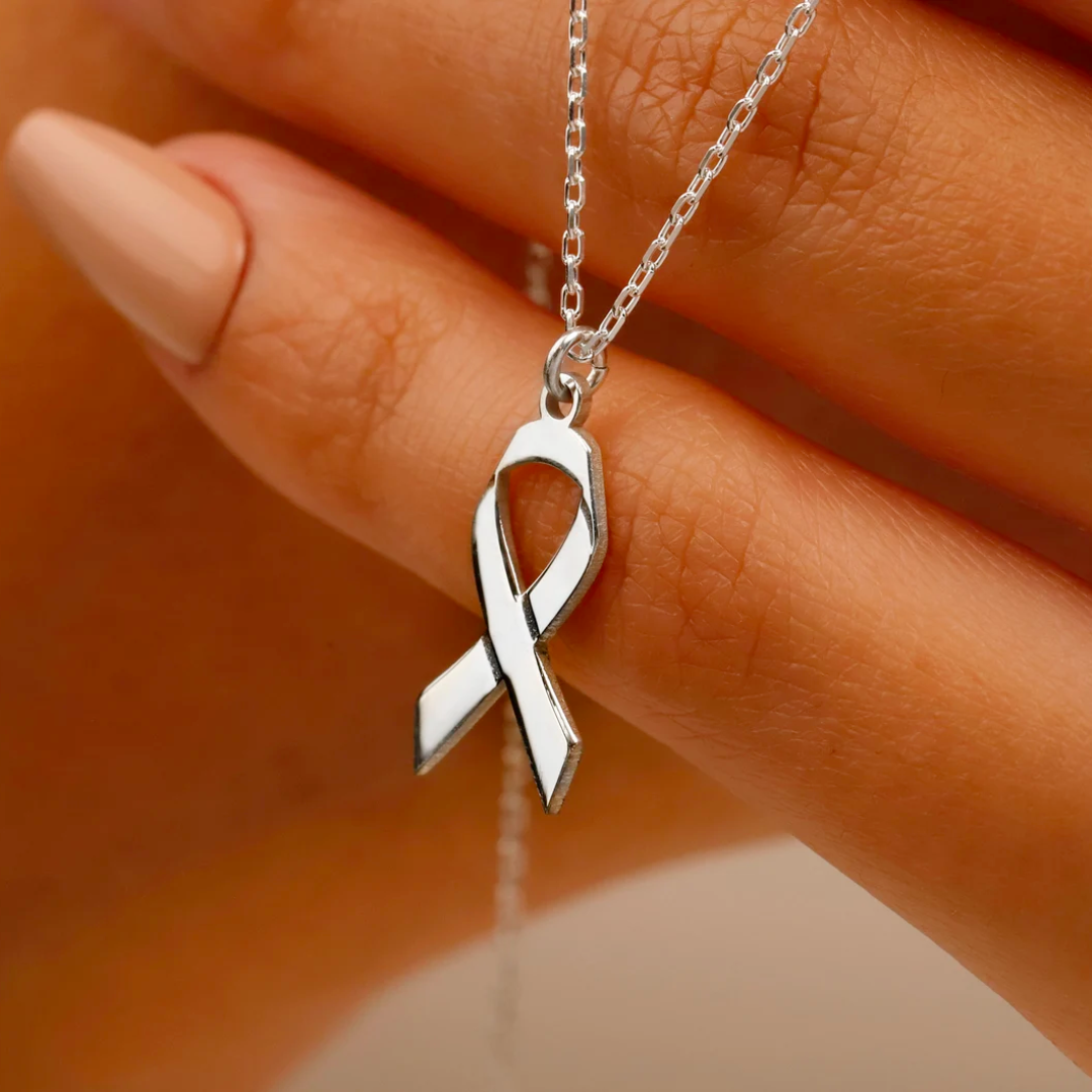 Ribbon Necklace | Steun borstkanker