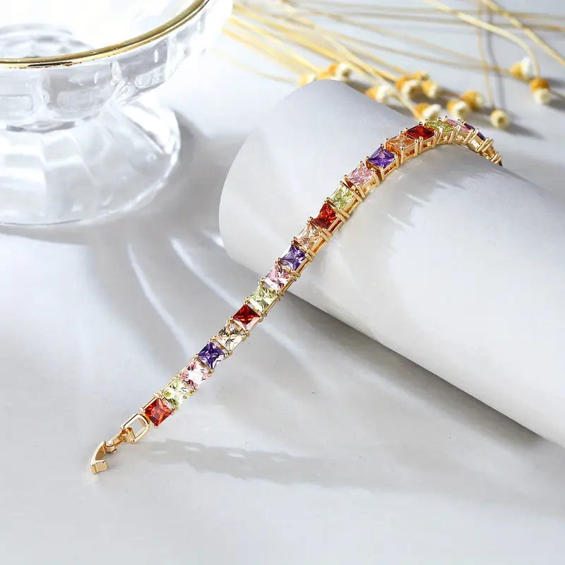 Multicolor Stoned Bracelet | Steun borstkanker
