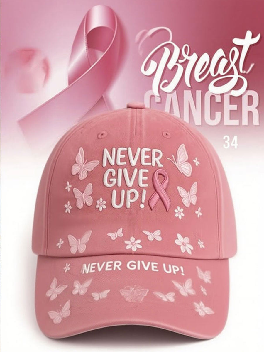 Never Give Up Hat | Steun Borstkanker