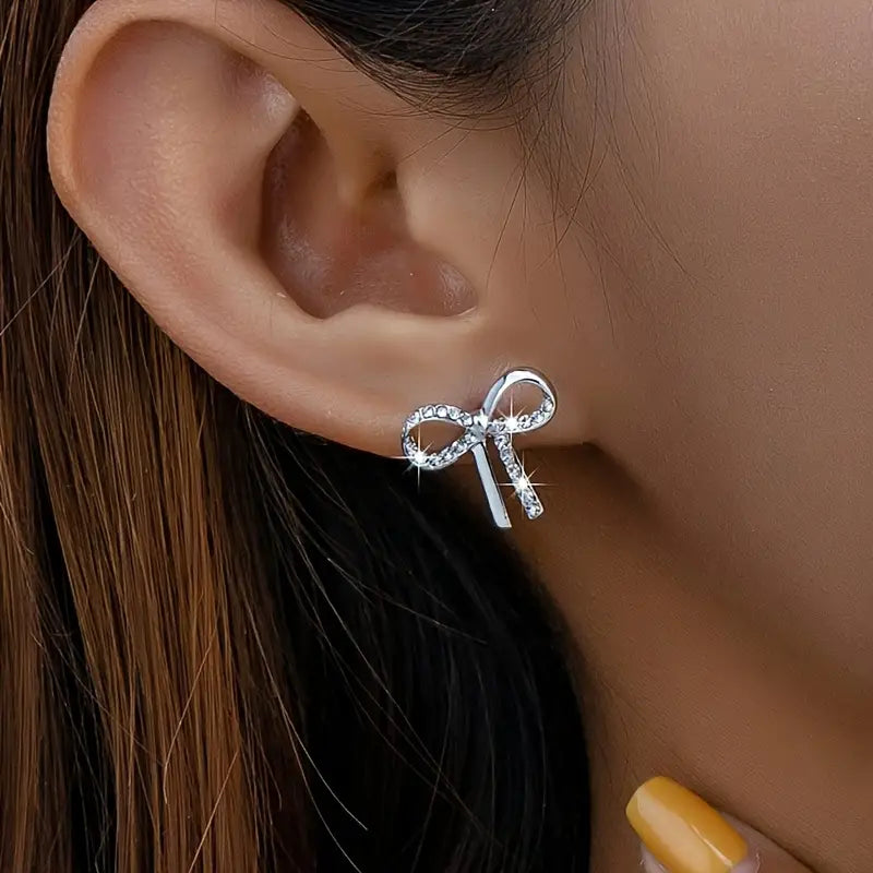 Sparkling Ribbon Earrings | Steun borstkanker