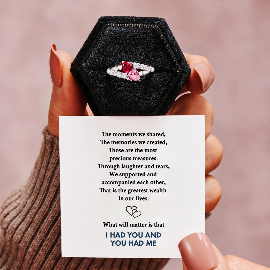 Interlinked Heart Ring | Steun borstkanker