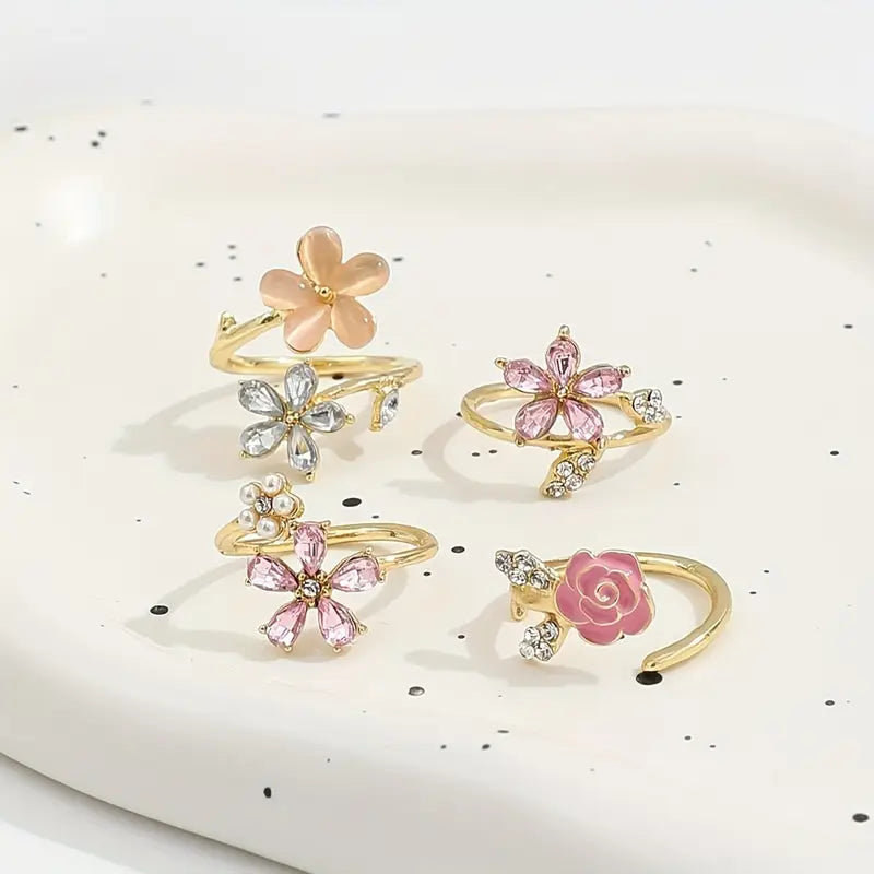 Floral Ring Set | Steun borstkanker