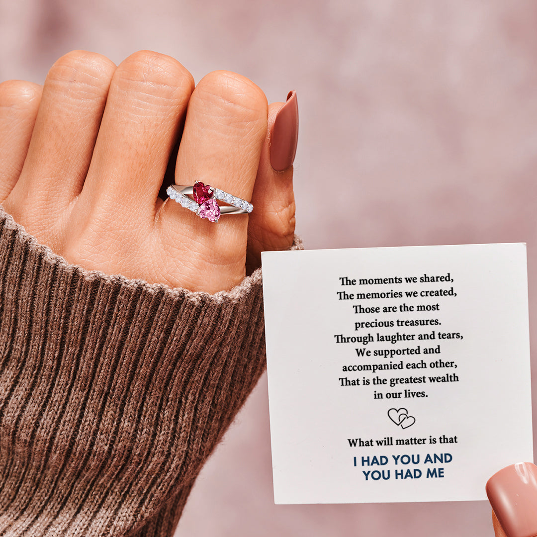 Interlinked Heart Ring | Steun borstkanker