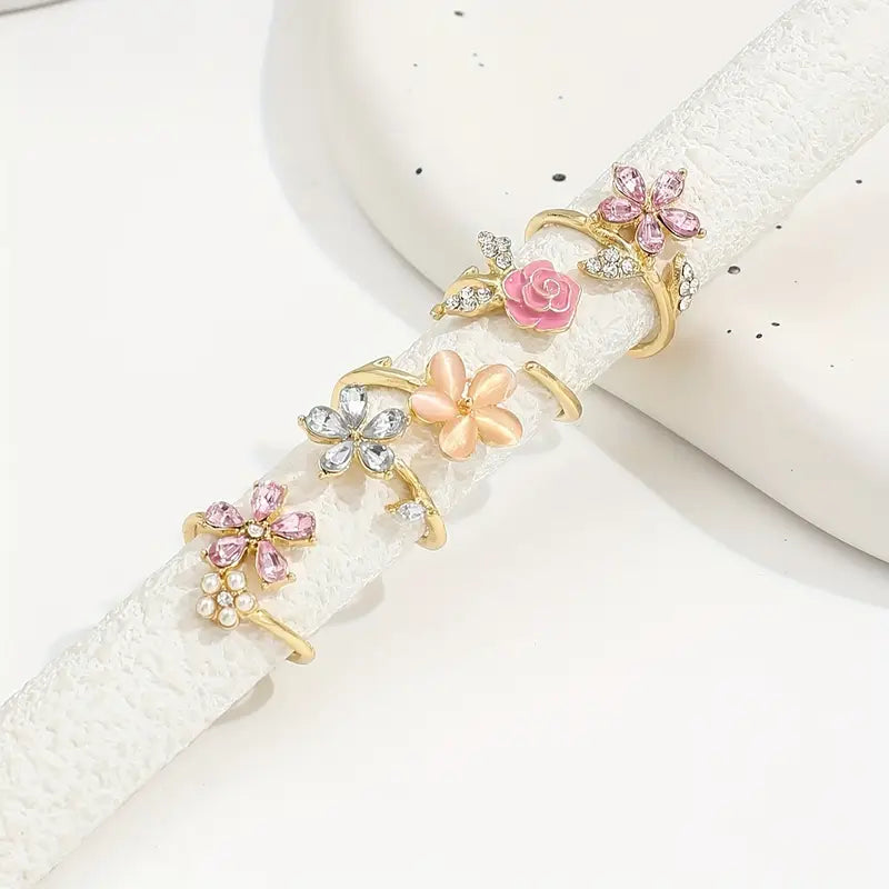 Floral Ring Set | Steun borstkanker