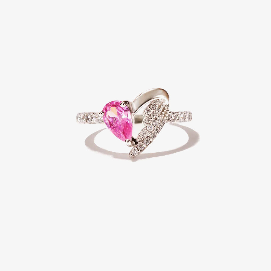 Heart Wings Ring | Steun borstkanker