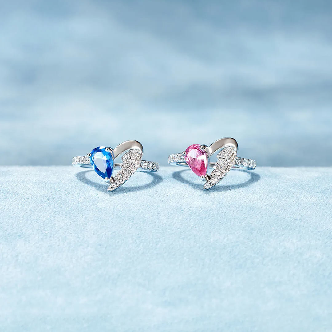 Heart Wings Ring | Steun borstkanker