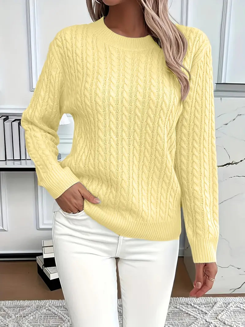 Embossed Patterned Sweater | Steun borstkanker