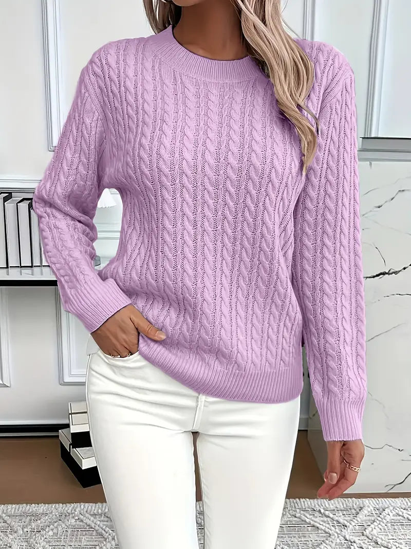Embossed Patterned Sweater | Steun borstkanker