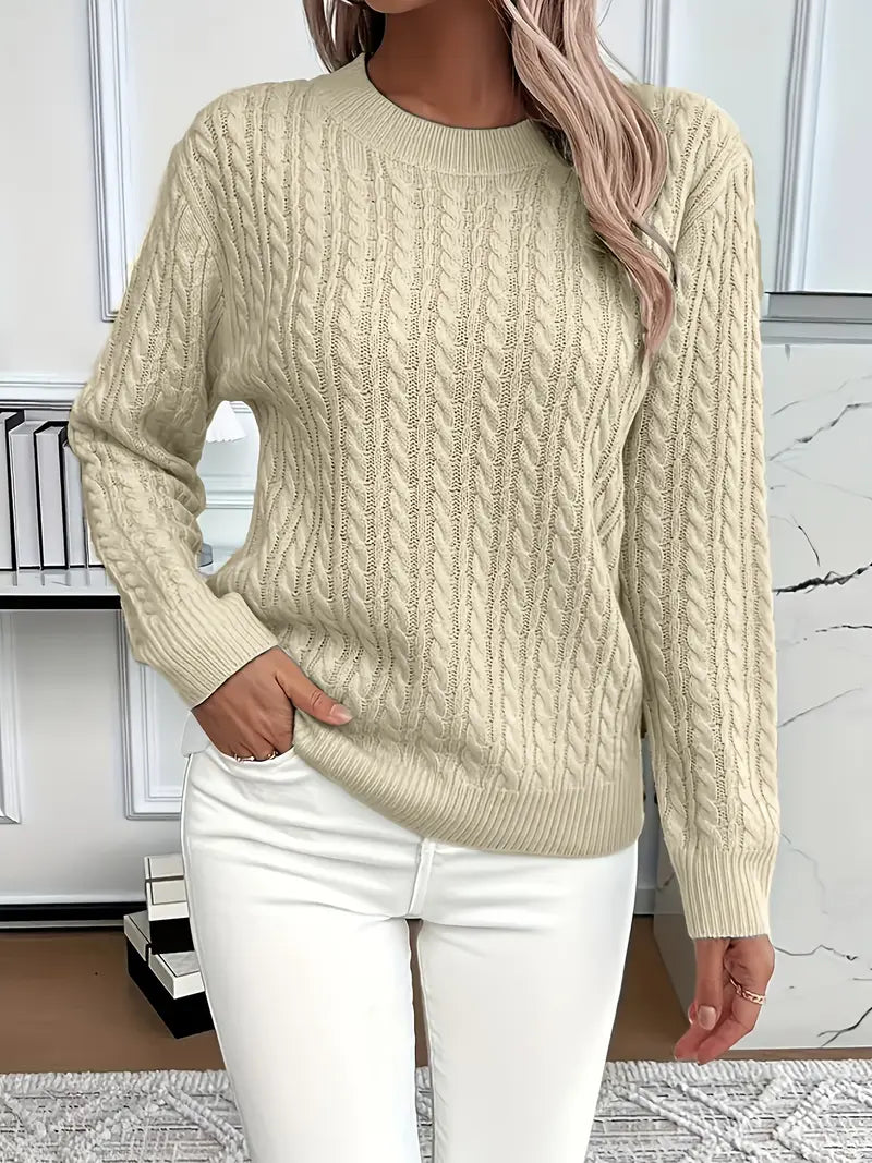 Embossed Patterned Sweater | Steun borstkanker
