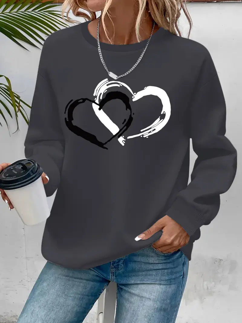 Intertwined Heart Sweatshirt | Steun borstkanker