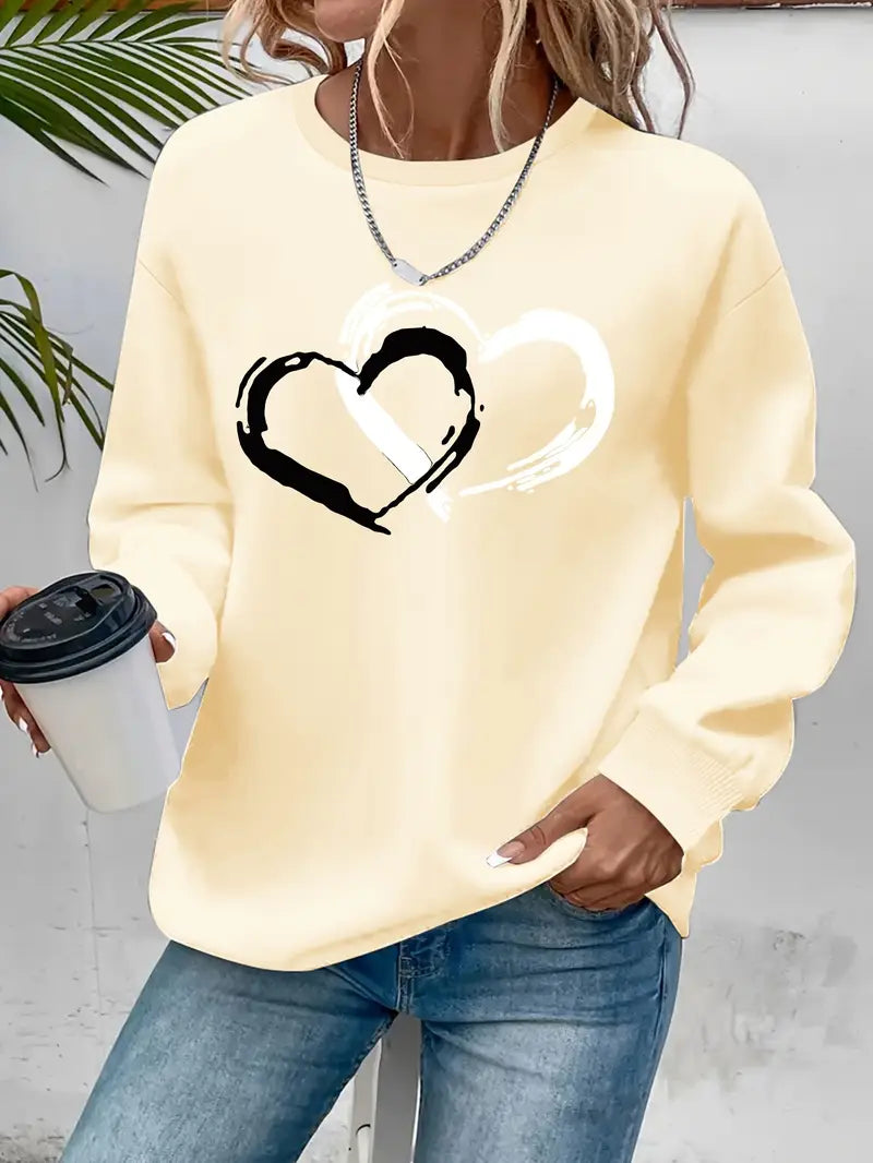 Intertwined Heart Sweatshirt | Steun borstkanker