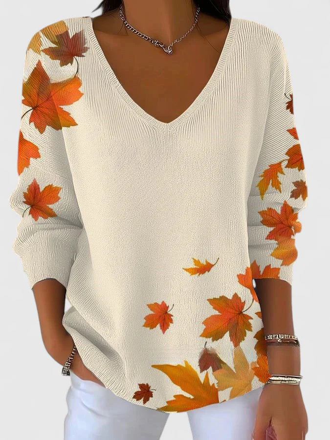 Vivara™ - Elegant V-Neck Sweater