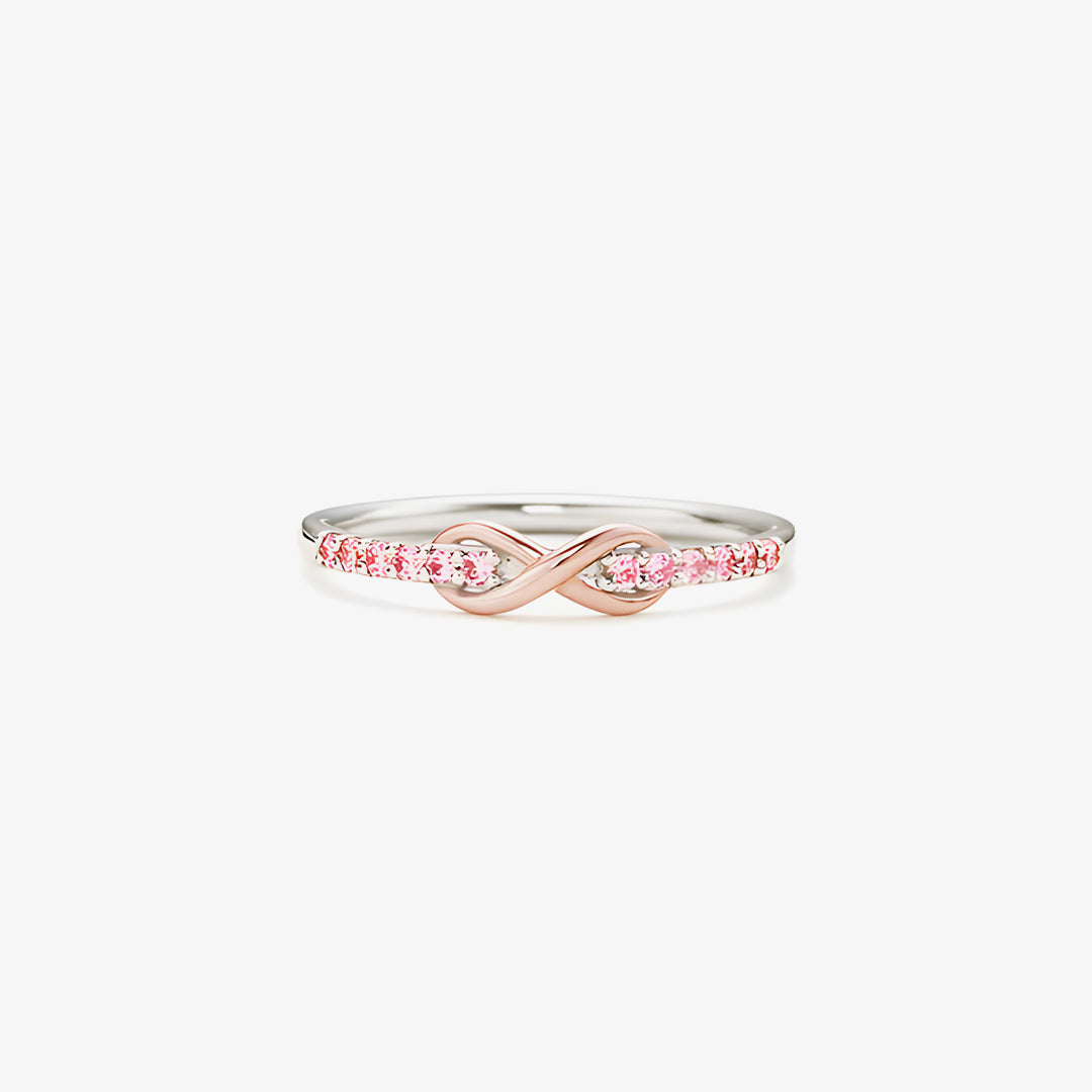 Pink Infinity Diamond Ring | Steun borstkanker