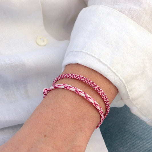 Pink Rope Bracelet | Steun borstkanker
