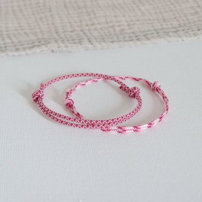 Pink Rope Bracelet | Steun borstkanker