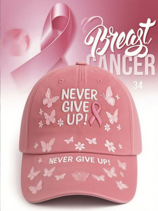 Never Give Up Hat | Steun Borstkanker
