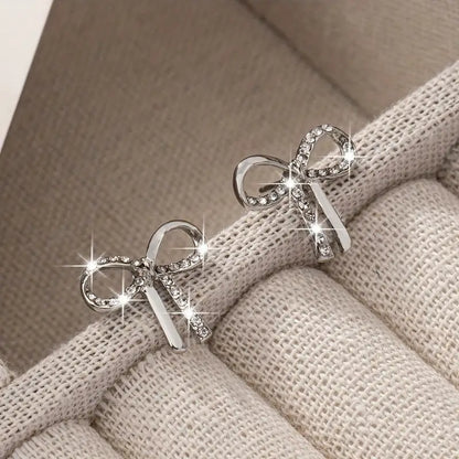 Sparkling Ribbon Earrings | Steun borstkanker