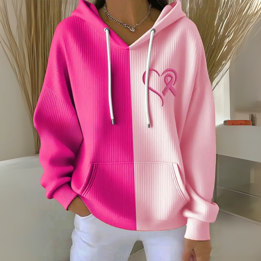 Two Tone Hoodie | Steun borstkanker