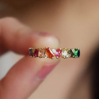 Colorful Crystal Ring | Steun borstkanker