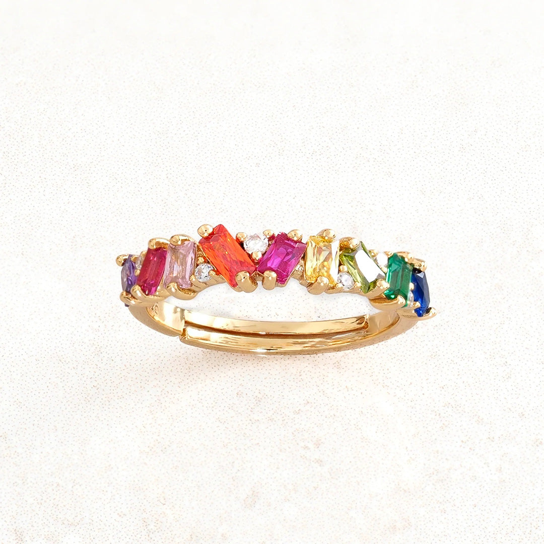Colorful Crystal Ring | Steun borstkanker