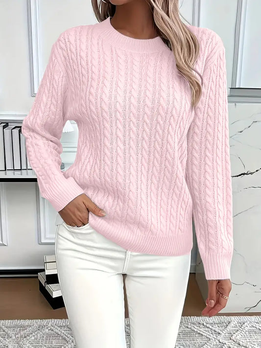 Embossed Patterned Sweater | Steun borstkanker